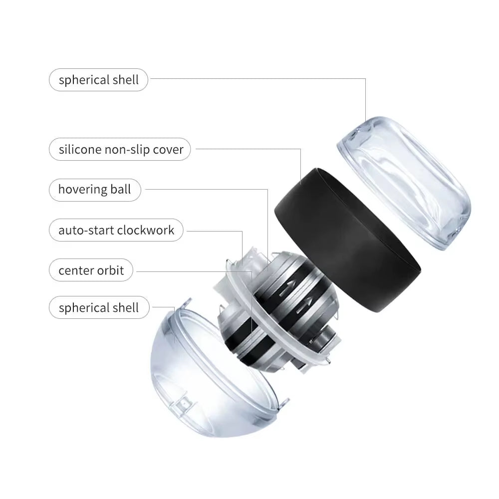 Self-Starting Gyro Ball Gyroscopic Power Wrist Ball Forearm Exerciser Arm Hand Muscle Force Trainer Gyroball Home Gym